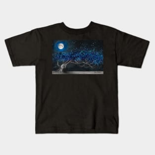 Glowing Midnight Tree Kids T-Shirt